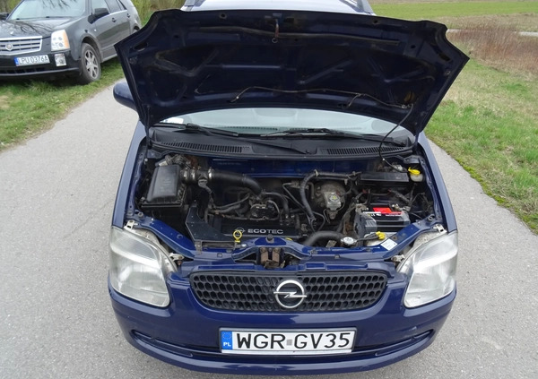 Opel Agila cena 3900 przebieg: 218000, rok produkcji 2000 z Dziwnów małe 46